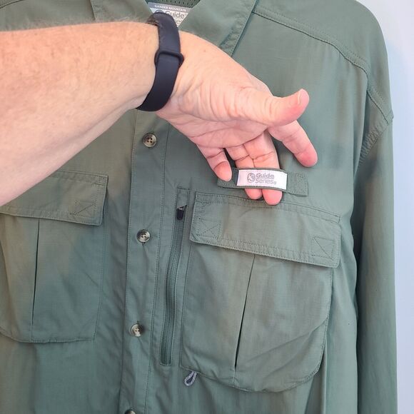 Gander Mountain Guide Series Shirt Mens 2XL Green Vented Outdoors Fishing - Picture 6 of 16